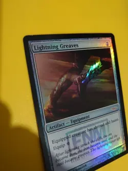 Lightning Greaves FOIL DCI Artifact Equipment MTG Card. Mirrodin. - Image 5