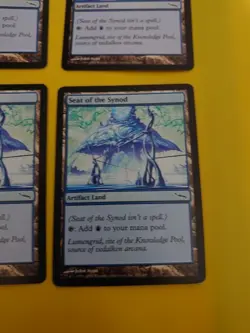 Seat of Synod. Artifact land playset MTG 4 Card. Mirrodin. - Image 3