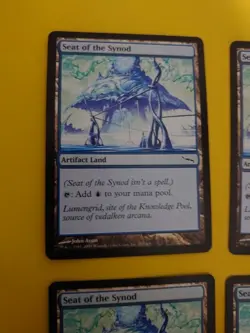 Seat of Synod. Artifact land playset MTG 4 Card. Mirrodin. - Image 5
