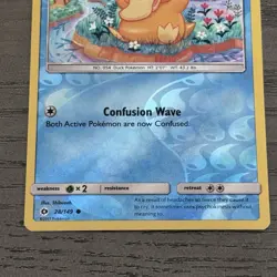 Psyduck Reverse Holo 28/149 Pokemon Rare Sun & Moon Base Set LP - Image 3