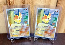 Pokemon Fennekin 080 Chaos Rising Black Star Promo NM Lot of 2 - Image 1