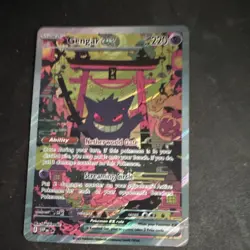 Pokemon Gengar ex Full Art Holo Ultra Rare 220 HP English Twilight Masquerade - Image 2