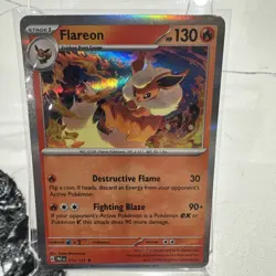 Flareon 013/131 Holo Rare Prismatic Evolutions Pokemon Holo Near Mint - Image 1