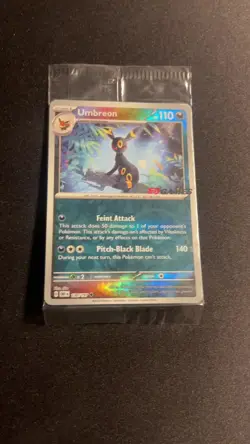 Umbreon EB GAMES Promo 130/197 Pokemon Obsidian Flames SEALED / MINT🐈‍⬛🌑🔥 - Image 2
