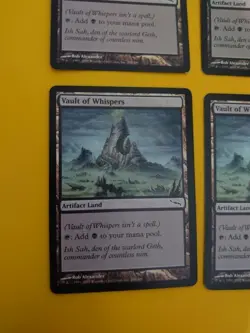 Vault of Whispers playset Artifact Land MTG 4 Card. Mirrodin. - Image 2