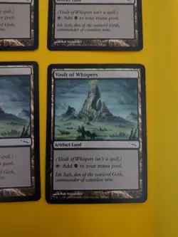 Vault of Whispers playset Artifact Land MTG 4 Card. Mirrodin. - Image 3