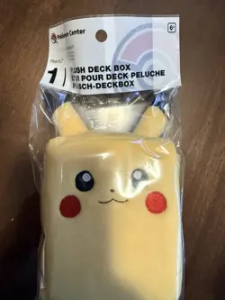 Pokemon TCG: Pikachu Plush Deck Box Pokemon Center Sealed Brand New - Image 1