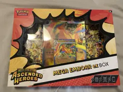 Pokemon TCG Ascended Heroes Mega Emboar Ex Collection Box Brand New Sealed - Image 1