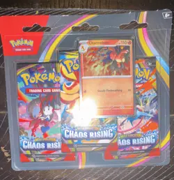 Pokemon TCG Chaos Rising 3-Pack Booster Blister w/ Charmeleon Promo (6+) - Image 2