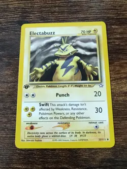 Pokemon Neo Genesis 1st Edition Electabuzz 33/111 Non Holo NM-MINT - Image 1