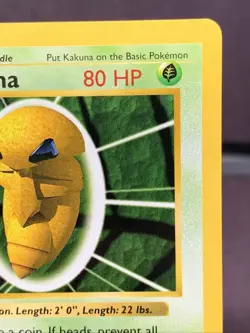 Pokemon TCG 1st Edition Shadowless Kakuna Base Set 33/102 VTG WOTC 1999 - Image 3