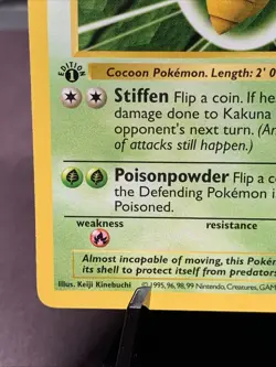 Pokemon TCG 1st Edition Shadowless Kakuna Base Set 33/102 VTG WOTC 1999 - Image 5