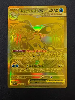 Pokemon TCG: Mega Greninja EX 122/086 - ME: Chaos Rising Mega Hyper Rare NM-M - Image 1