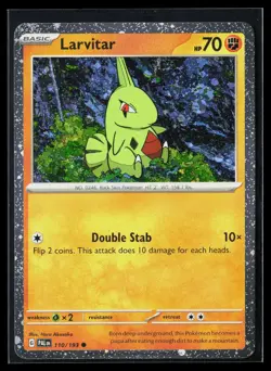 Larvitar 110/193 (Cosmos Holo) Promo Paldea Evolved Pokemon NM - Image 1