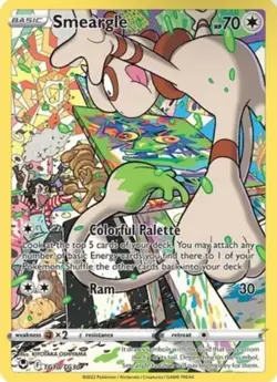 NM Pokemon Silver Tempest Smeargle Trainer Gallery TG10 Full Art #TG10/TG30 - Image 1