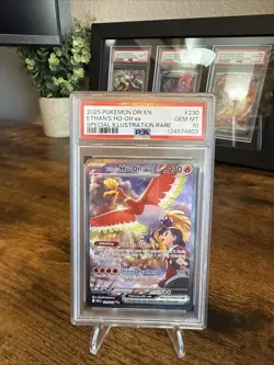 Pokemon TCG 2025 Destined Rivals Ethan's Ho-Oh ex 230/182 SIR Holo PSA 10 - Image 3