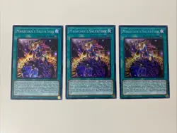 Yugioh - Magician's Salvation x 3 - 1st Edition Secret Rare NM - Free Holo Card - Image 1