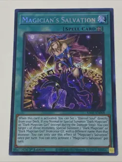 Yugioh - Magician's Salvation x 3 - 1st Edition Secret Rare NM - Free Holo Card - Image 3