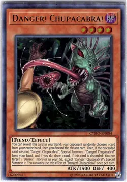 Yugioh Danger! Chupacabra! CYHO-EN084 Ultra Rare Unlimited NM - Image 1