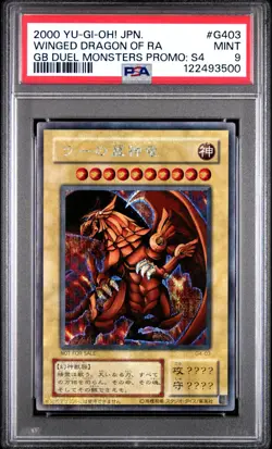 YUGIOH PSA 9 The Winged Dragon of Ra Secret Rare G4-03 - Image 1