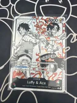 ST30-001 Luffy & Ace leader Alt Art (Parallel) One Piece Card Game ENGLISH Deck - Image 1