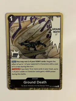 Ground Death OP14-096 R Foil - The Azure Sea’s Seven One Piece Card - Image 1