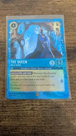 Disney Lorcana The QUEEN Mirror Seeker Promo 12/P3 EN 9 - Image 1