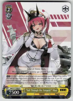 "Sail Through the Tempest!" Mast NIKKE NIK/S117-E009 R NM Weiss Schwarz - Image 1