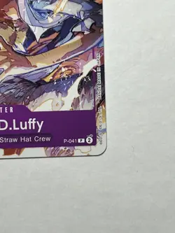 Monkey.D.Luffy P-041 One Piece TCG Card Game English Purple Promo (041) - Image 5