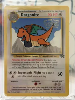 Pokemon Card Dragonite Promo 05/53 WOTC Movie Regular Card MP - Image 2