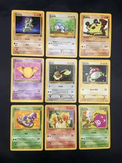 Vintage Pokemon Card Lot Team Rocket Eevee WOTC Era Only LP/HP - Image 1