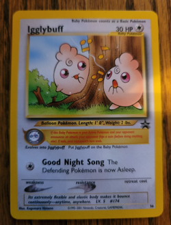 Pokemon Card - Igglybuff #36 WoTC Black Star Promo - Image 1