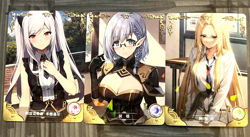 Alpha + Beta + Alexia - Goddess Story Waifu Cards - Eminence in Shadow NM NS-11 - Image 1