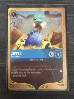 Disney Lorcana Wilds Unknown Zipper Tiny Helper 50/P3 Promo Card - Image 2
