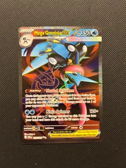 Mega Greninja ex 100/086 Me04: Chaos Rising Holo Pokemon Card - Image 1