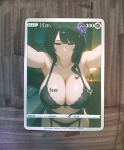 Beautiful Waifu Card - Elsa - Goddess ACG Custom DIY Fan Art Card - Image 1