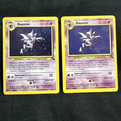 Pokemon TCG Hunter Holo Rare Card Fossil 6/62 1999 And Non Holo - Image 1