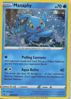 Manaphy Holo Promo SWSH: Sword & Shield Promo Cards SWSH275 LP - Image 1