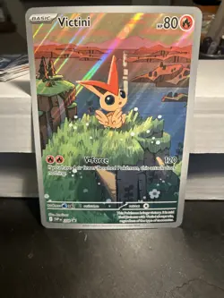 JUMBO Oversized Victini Card SVP208 Scarlet & Violet Promo Pokemon NM - Image 1
