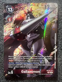 Digimon Card Game Gallantmon BT13-111 SR NM - Image 1