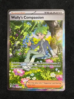 Wally's Compassion 186/132 Special Illustration Rare Mega Evolution Pokemon NM - Image 1