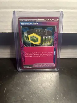 Maximum Belt 117/131 ACE SPEC Rare SV: Prismatic Evolutions Pokemon Card NM - Image 1