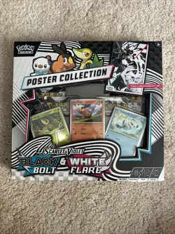 Pokemon TCG Black Bolt & White Flare Unova Poster Collection New Factory Sealed! - Image 1