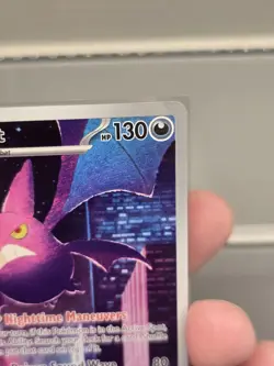 Pokemon Crobat Chaos Rising Illustration Rare 093/086 NM Off Center - Image 3