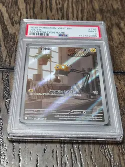 2025 POKEMON WHT EN-WHITE FLARE ILLUSTRATION RARE #116 JOLTIK PSA 9 - Image 4