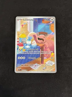 Lickitung 180/162 Illustration Rare Temporal Forces Pokemon NM - Image 1