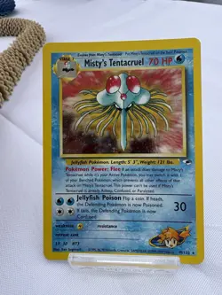 2000 Pokemon Gym Heroes Misty's Tentacruel 10/132 Rare Holo LP - Image 1