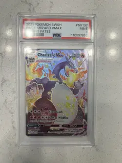 Charizard VMAX Shining Fates SV107/SV122 Holo Shiny FA English PSA 9 2021 - Image 1