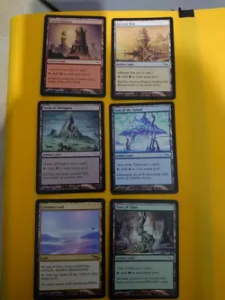 1 of each Artifact Land + glimmervoid MTG 6 Card Mirrodin inc ancient den,synod - Image 1