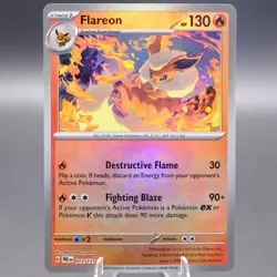 Flareon (Master Ball Pattern) 013/131 Rare SV: Prismatic Evolutions Pokemon TCG - Image 1